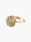 Bague Or Jaune / 52 BAGUE "FLEUR" OR & oxydes de zirconium 58 Facettes BO/220004 STA