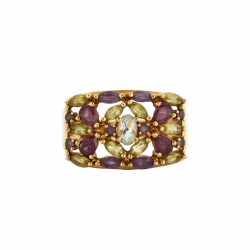 Bague 60 BAGUE "JULIA" PIERRES DE COULEUR 58 Facettes BO/230023 STA