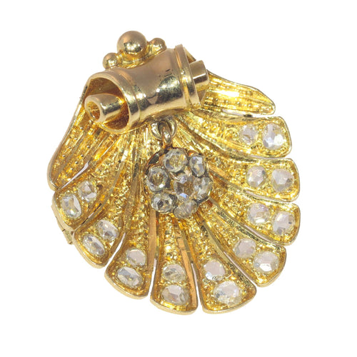 Broche Broche coquillage en or, diamants 58 Facettes 23046-0125