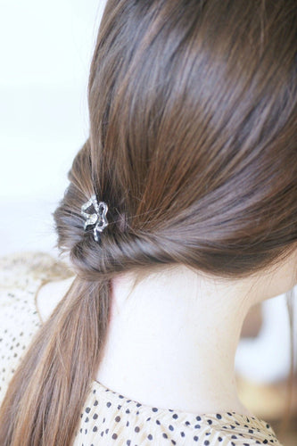 Accessoire Peigne ancien noeud, pierres du Rhin sur corne 58 Facettes