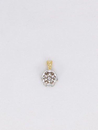 Pendentif Pendentif fleur 2 Ors Diamants 58 Facettes J278
