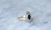 Bague Bague marquise saphir diamants 58 Facettes