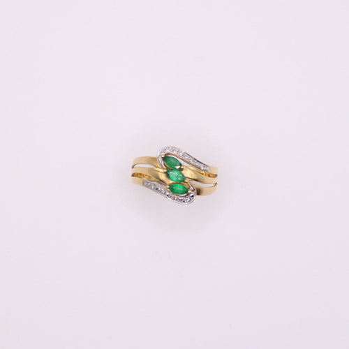 Bague Bague Emeraudes Diamants 58 Facettes