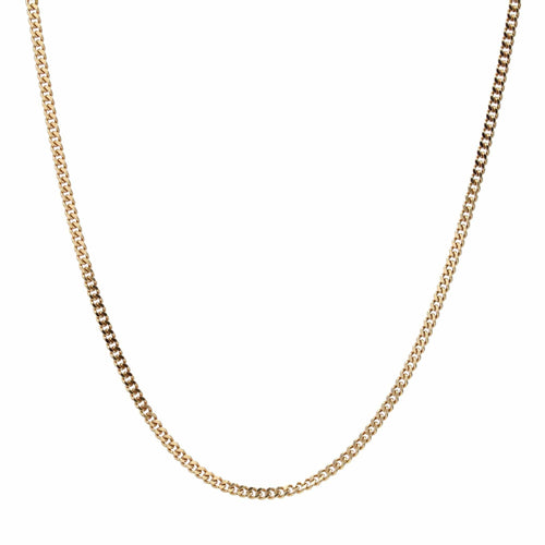 Collier Chaîne or jaune maille gourmette limée 58 Facettes 11-151