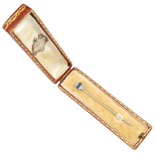 Broche Epingle de cravate Janesich saphirs diamants 58 Facettes 21-628