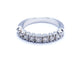 Bague 53 Bague Demie alliance Or blanc Diamant 58 Facettes 578775RV