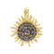 Pendentif Pendentif soleil or jaune et saphirs 58 Facettes 33075