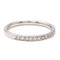 Bague 51 Bague demi alliance Or blanc Diamant 58 Facettes 2403196CN