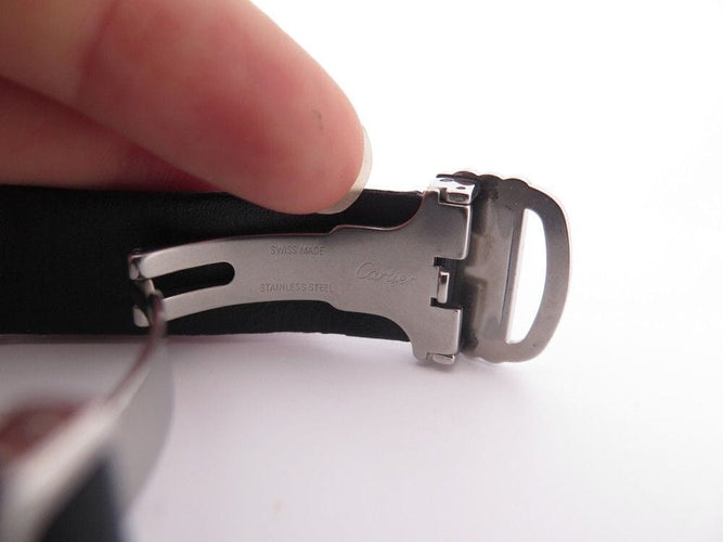 Montre vintage montre CARTIER declaration titane & acier 4 diamants 0.12ct quartz 58 Facettes 254101