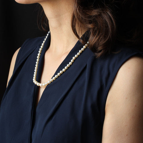 Collier Collier en chute de perles de culture 58 Facettes 12-009