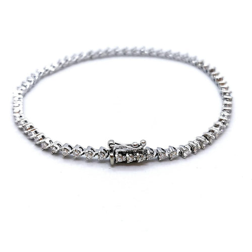 Bracelet Bracelet Ligne Or Blanc Diamant 58 Facettes 2034059CN