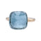 Bague 53 Bague Pomellato, "Nudo Maxi", deux ors et topaze bleue. 58 Facettes 32764
