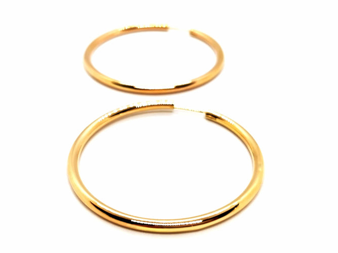 Boucles d'oreilles Boucles d'oreilles Créoles Or jaune 58 Facettes 1660379CN