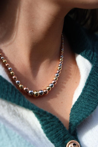 Collier Collier Boule Or blanc 58 Facettes 1887730CN