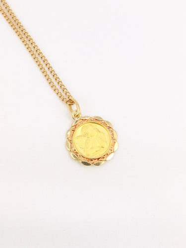 Pendentif Médaille religieuse ange 58 Facettes 802