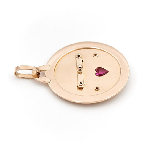 Pendentif Pendentif Or jaune Rubis 58 Facettes 1890033CN