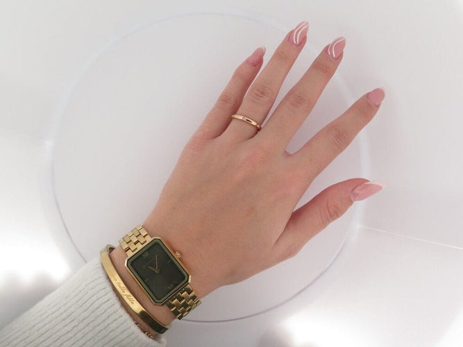 Bague 54 bague POMELLATO lucciole alliance or jaune 6 diamants 0.13ct t54 58 Facettes 244386