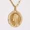 Pendentif Médaille or jaune Vierge Marie Augis 58 Facettes CVP61