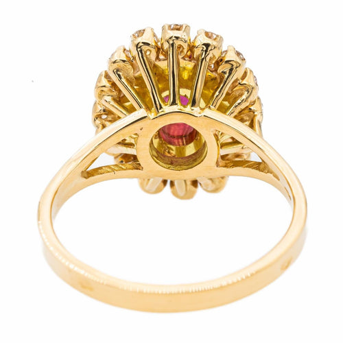 Bague 51 Bague Pompadour Or jaune Rubis 58 Facettes 2719086CN