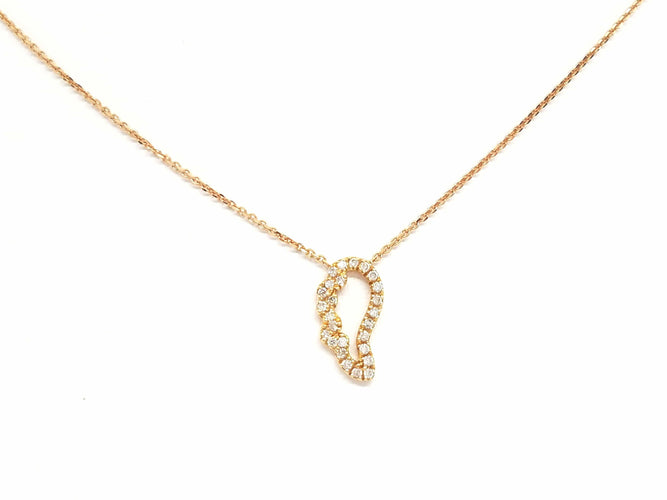 Collier Collier Aile d'ange Or rose Diamant 58 Facettes 579299RV