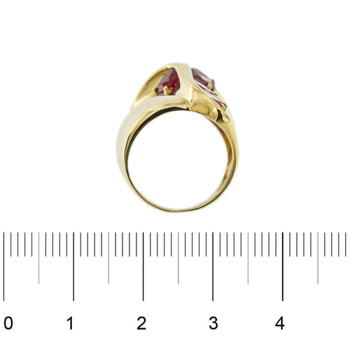 Bague 52 Bague large saphirs roses et rubis 58 Facettes 33533