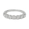 Bague 50 Alliance demi-tour or blanc, diamants. 58 Facettes 31589