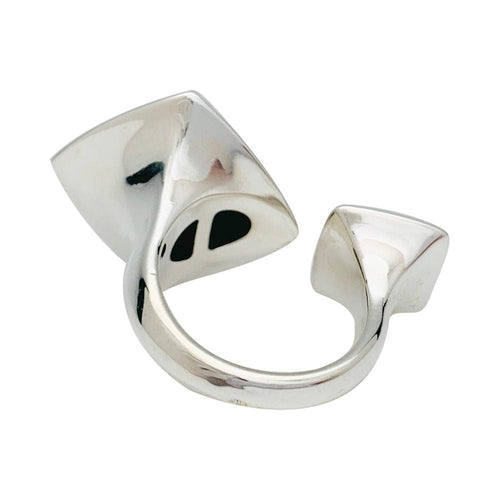 Bague 53 Bague Hermès, "Collier de Chien Rock", argent. 58 Facettes 31780