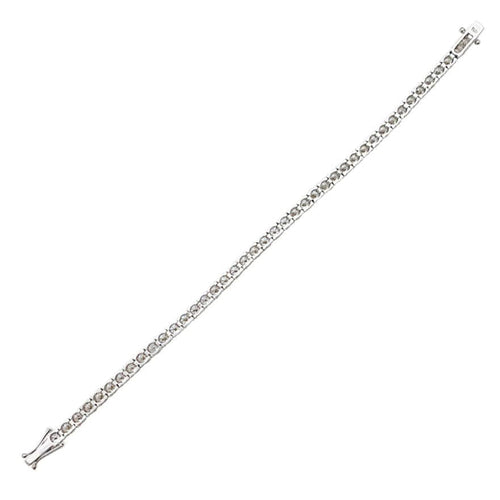 Bracelet Bracelet ligne en or blanc et diamants. 58 Facettes 31800