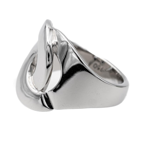 Bague 51 Dinh Van Bague Menottes Or blanc 58 Facettes 2486898CN