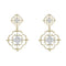 Boucles d'oreilles Pendants d'oreilles diamants ors jaune et blanc arabesques 58 Facettes YG202