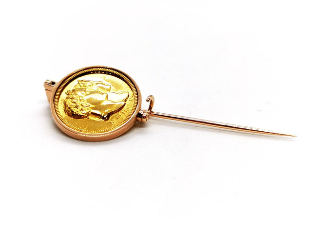 Broche Epingle Or jaune 58 Facettes 1161969CD