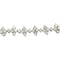 Bracelet Bracelet fleurettes en or blanc et diamants. 58 Facettes 31830