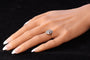 Bague 55 Bague de fiançailles Art Déco Diamant Saphir 58 Facettes 23263-0558