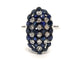 Bague 57 Bague Vintage Or blanc Saphir 58 Facettes 1141002CD
