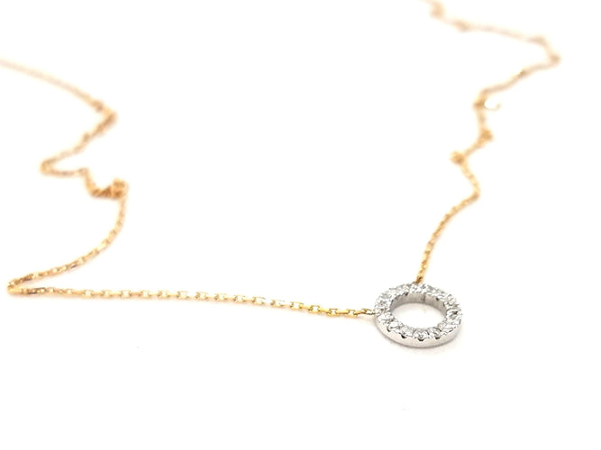 Collier Collier Or rose Diamant 58 Facettes 579195RV