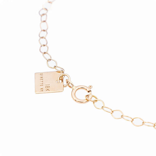 Bracelet Ginette NY Bracelet Mini Diamond Ever Disc Bracelet Or rose diamant 58 Facettes 2394630CN