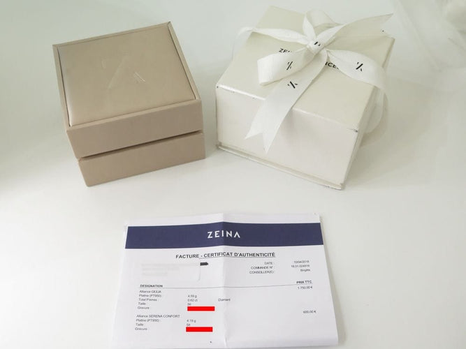 Bague 56 bague zenia alliance giulia platine et diamants 0.62ct t56 diamonds 58 Facettes 250686