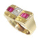 Bague 54 Bague, diamant et rubis 58 Facettes 23039-0099