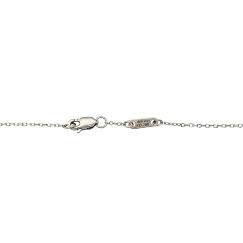 Collier Collier Dinh Van, "Le Cube", or blanc, diamant. 58 Facettes 32046
