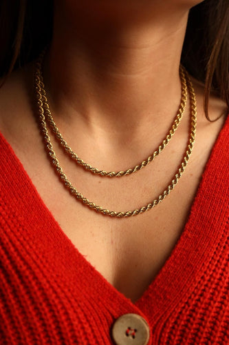 Collier Collier Maille corde Or jaune 58 Facettes 1696360CN