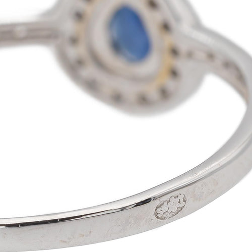 Bague 54 Bague Or blanc Saphir 58 Facettes 2687238CN