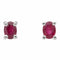 Boucles d'oreilles Boucles d'oreilles Puces Or blanc Rubis 58 Facettes 2646754CN