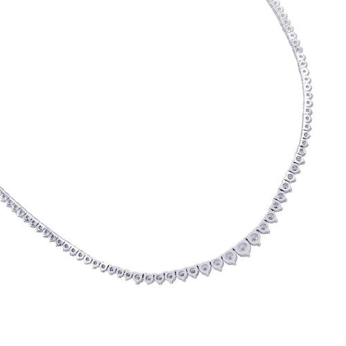 Collier Collier rivière or blanc, diamants. 58 Facettes 32333
