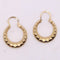 Boucles d'oreilles Créoles or jaune 58 Facettes