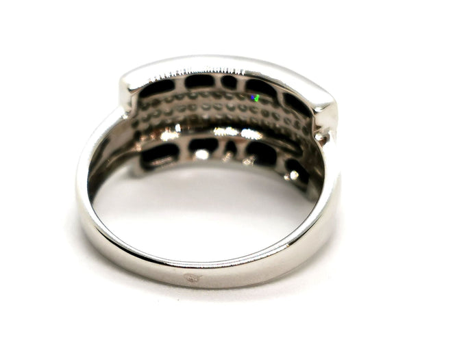 Bague 54 Bague Or blanc Diamant 58 Facettes 1422531CN