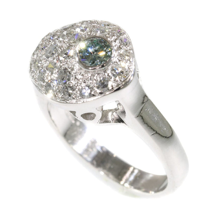 Bague 48 Bague or blanc, diamants 58 Facettes 17300-0035