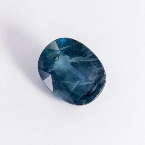 Gemstone Saphir bleu chauffé 3,67cts certificat GCI 58 Facettes 270