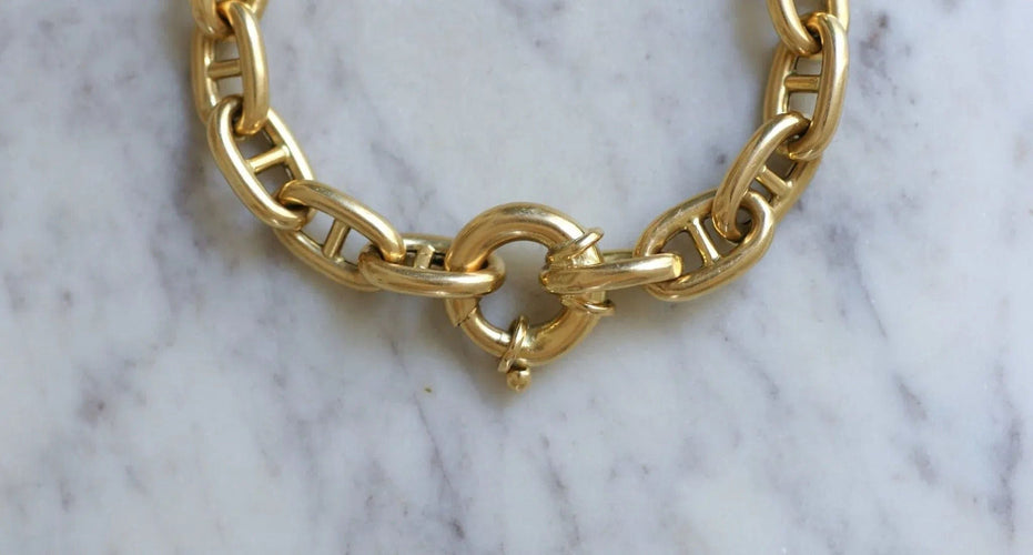 Bracelet Bracelet maille marine en or jaune 58 Facettes