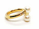 Bague 58 Bague Toi et Moi Or jaune Perle 58 Facettes 1161957CD
