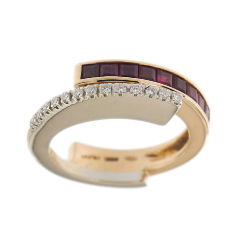 Bague 55 Bague rubis et diamants 58 Facettes 24158